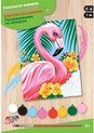 Afbeelding van het spelletje Sequin Art Schilderen op Nummer Flamingo