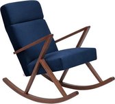Sternzeit-design - Schommelstoel Retrostar lounge - velvet marine blauw