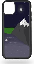 Mountain in the night sky Telefoonhoesje - Apple iPhone 11