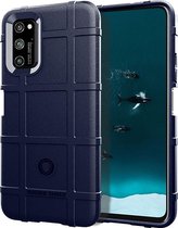 Samsung Galaxy S20 FE Hoesje - Mobigear - Rugged Shield Serie - TPU Backcover - Blauw - Hoesje Geschikt Voor Samsung Galaxy S20 FE