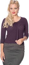 Dancing Days Top -L- CHARLIE CHEVRON Paars