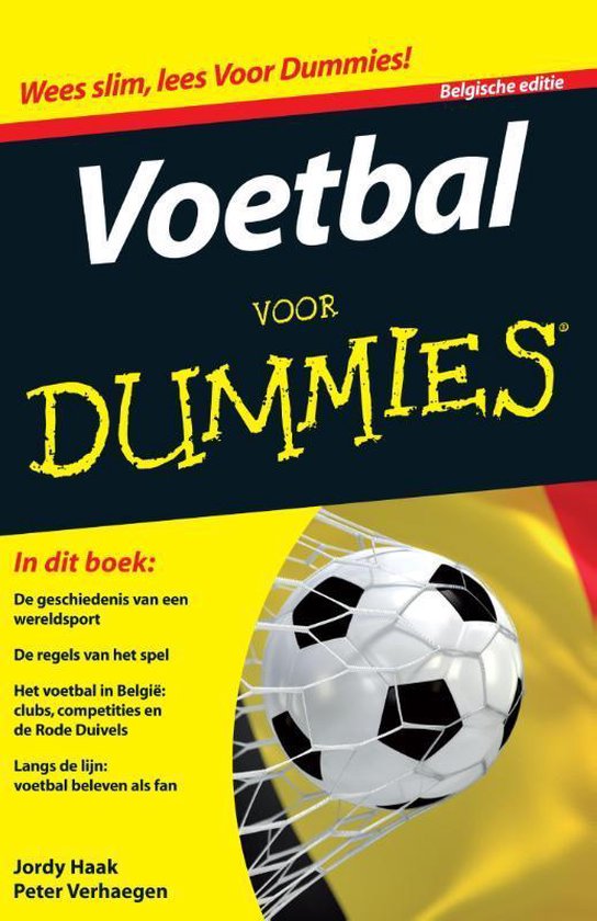 Cover van het boek 'Voetbal voor Dummies / Belgische editie' van Jordy Haak