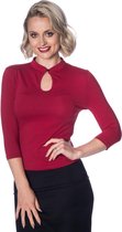 Dancing Days - PEEK A BOO MANDARIN Longsleeve top - 2XL - Rood