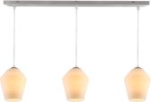 Olucia Joany - Hanglamp - Chroom/Wit - E27