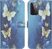 iMoshion Design Softcase Book Case Samsung Galaxy A72 hoesje - Vlinders