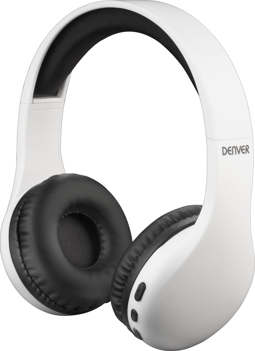 Denver Bluetooth Koptelefoon - Draadloze over-ear Koptelefoon met Belfunctie - BTH240 - Wit