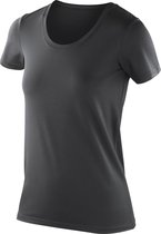 Spiro Dames/dames Impact Softex T-Shirt met korte mouwen (Zwart)