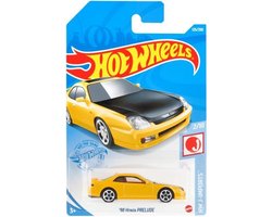 Hot Wheels Auto J-imports '98 Honde Prelude 7 Cm Geel/zwart