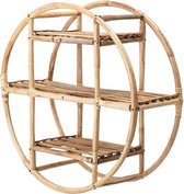 Bloomingville Wandrek Bamboe Rond Sia Shelf - Nature