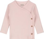 Prénatal Newborn Meisjes T-shirt - Baby Kleding voor Meisjes - Shirt met Overslag - Maat 44 - Lichtroze