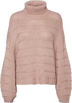 Nmwendy L/s High Neck Knit Sp 27014227 Misty Rose