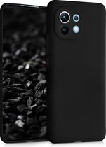 kwmobile telefoonhoesje voor Xiaomi Mi 11 - Hoesje voor smartphone - Back cover in mat zwart