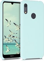 kwmobile telefoonhoesje voor Huawei Y6s (2019) - Hoesje met siliconen coating - Smartphone case in mat mintgroen