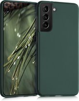 kwmobile telefoonhoesje geschikt voor Samsung Galaxy S21 - Hoesje voor smartphone - Back cover in mosgroen