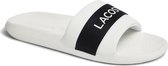 Lacoste Croco Slide  Dames Textiel White Navy