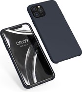 kwmobile telefoonhoesje voor Apple iPhone 11 Pro - Hoesje met siliconen coating - Smartphone case in bosbesblauw