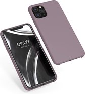 kwmobile telefoonhoesje voor Apple iPhone 11 Pro - Hoesje met siliconen coating - Smartphone case in druivenblauw