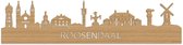 Skyline Roosendaal Bamboe hout - 120 cm - Woondecoratie design - Wanddecoratie met LED verlichting
