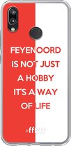 6F hoesje - geschikt voor Huawei P20 Lite (2018) -  Transparant TPU Case - Feyenoord - Way of life #ffffff