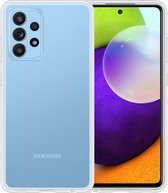 Samsung Galaxy A52 Hoesje Siliconen Case Cover - Samsung A52 Hoesje Cover Hoes Siliconen - Transparant