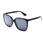 Visionmania Zonnebrillen Dames Vierkant - UV 400 - Zwarte lenzen - Zwart frame