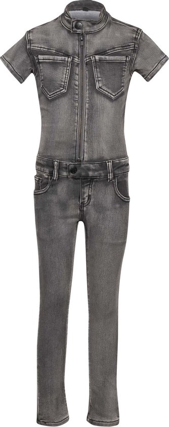 Jogg jeans jumpsuit met korte mouwen - MAAT 116