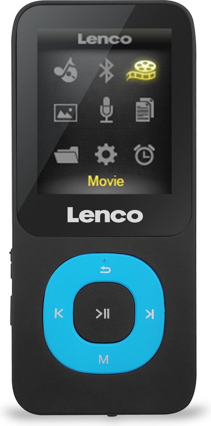 Lenco Xemio-769BU - MP3-Speler met 8GB intern geheugens - Blauw | bol.com