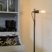 QAZQA slide - Moderne Vloerlamp | Staande Lamp - 1 lichts - H 1320 mm - Zwart -  Woonkamer | Slaapkamer | Keuken