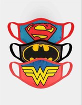 DC Comics Justice League Masker Logo Set van 3 Multicolours