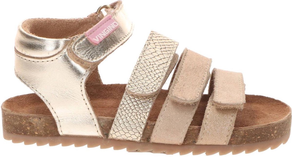 Vingino Giorgia sandaal, Sandalen, Meisje, Maat 28, beige/goud | bol.com