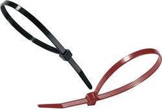 HellermannTyton 111-01623 T40R-HS-BK-C0 Kabelbinder 175 mm 4 mm Zwart Weerstabiel 100 stuk(s)