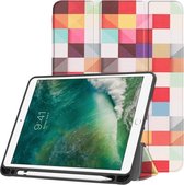 iMoshion Tablet Hoes Geschikt voor iPad Air 2 / iPad 2017 (5e generatie) / iPad 6e generatie (2018) / iPad Air - iMoshion Design Trifold Bookcase - Meerkleurig /Various Colors