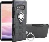 Voor Galaxy Note 8 2 in 1 Cube PC + TPU beschermhoes met 360 graden draaien zilveren ringhouder (grijs)