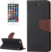 GOOSPERY FANCY DAGBOEK voor iPhone 6 Plus & 6s Plus Cross Texture Horizontale Flip Leren Case met Kaartsleuven & Portemonnee & Houder (Taupe)
