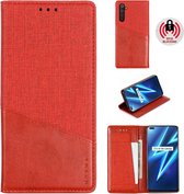 Voor OPPO Realme 6 Pro MUXMA MX109 horizontale flip lederen tas met houder en kaartsleuf en portemonnee (rood)