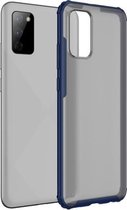 Voor Samsung Galaxy A02s (EU-editie) Vierhoekige schokbestendige TPU + pc-beschermhoes (blauw)