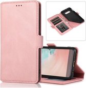 Voor Samsung Galaxy S10e Retro Magnetische Sluiting Horizontale Flip Leren Case met Houder & Kaartsleuven & Fotolijst & Portemonnee (Rose Goud)