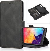 Voor Samsung Galaxy A50 Retro Magnetische Sluiting Horizontale Flip Leren Case met Houder & Kaartsleuven & Fotolijst & Portemonnee (Zwart)