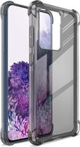 Voor Samsung Galaxy S20 Ultra 5G IMAK volledige dekking schokbestendige TPU beschermhoes (transparant zwart)