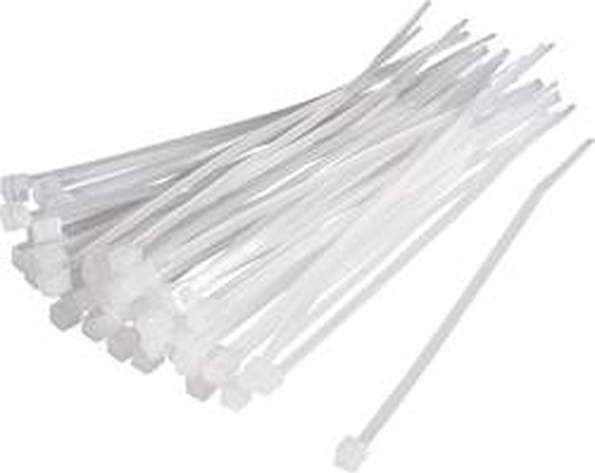 TRU COMPONENTS 1593680 TC-CV200D203 Kabelbinder 200 mm 4.80 mm Natuur 100 stuk(s)