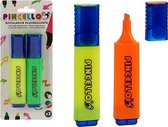 Highlighter Pincello 2 Pieces Fluorescent