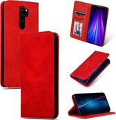 Voor Geschikt voor Xiaomi Redmi Note8 Pro Retro Skin Feel Business Magnetische horizontale flip lederen tas (rood)