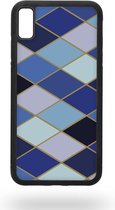 Blue and purple rombs Telefoonhoesje - Apple iPhone Xs Max