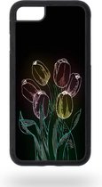Neon tulips Telefoonhoesje - Apple iPhone 7 / 8 / SE2