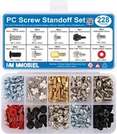 MMOBIEL 228st. PC Schroef Afstand houder Set voor Computer Behuizing Harde Schijf