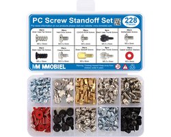 MMOBIEL 228st. PC Schroef Afstand houder Set voor Computer Behuizing Harde Schijf