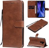 Coverup Book Case - Geschikt voor Xiaomi Redmi 9 Hoesje - Bruin