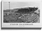 Walljar - Stadion Galgenwaard '81 - Zwart wit poster.