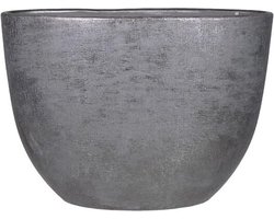 Planter Mira - Industrieel zwart - L50B20H36 cm