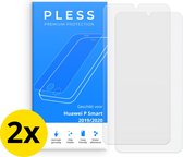 Huawei P Smart 2019 Screenprotector 2x - Beschermglas Tempered Glass Cover - Pless®